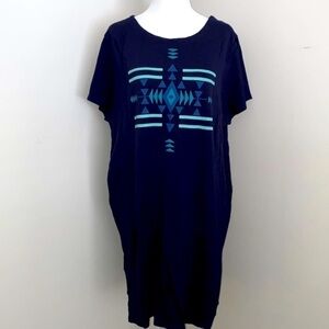 Pendleton western print nightgown